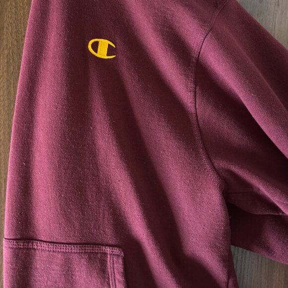Champion Women's Powerblend Pullover Hoodie - Maroon - Size Small - Picture 6 of 8